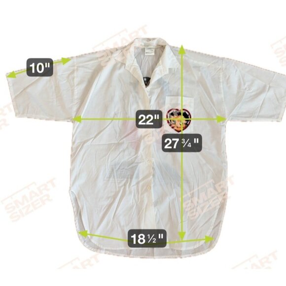 1985 Betty Boop Shirt White Button-Up Heart Front Pocket Marilyn Monroe Graphic - Picture 9 of 13